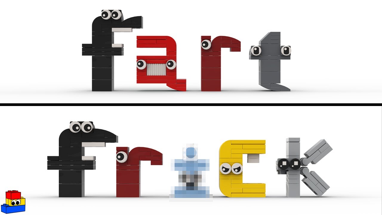 Son wanted me to create F from Alphabet Lore out of LEGO. Pretty happy with  the result. : r/lego