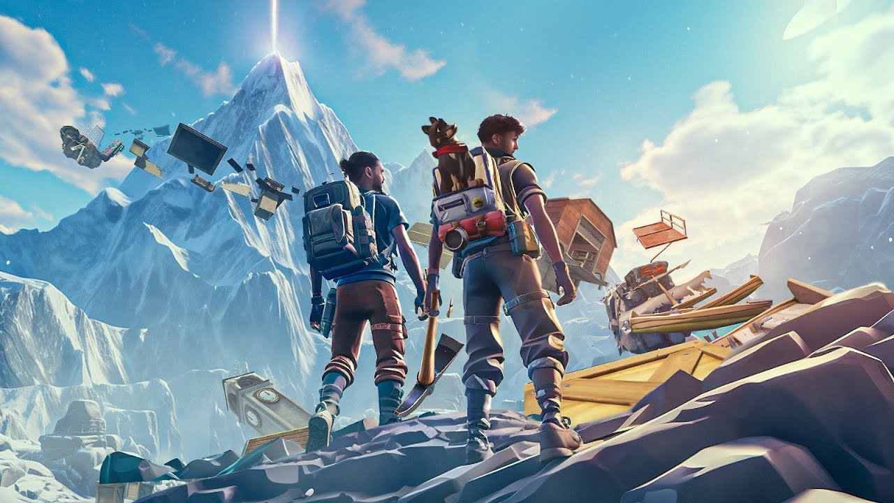 J’essaie de monter l’Everest sur Fortnite avec Amine ! (Je casse mon ordinateur…)