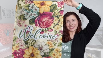 Sublimation on a Garden Flag