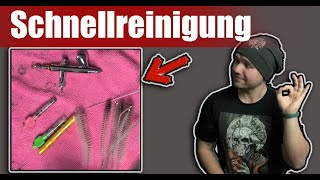 #airbrush Tutorial schnelles zwischen reinigen (4k/60FpS) DE Audio/ENG SUB