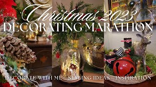 CHRISTMAS DECORATING MARATHON 2023  DECORATE WITH ME MARATHON | Christmas Décor Inspiration & Ideas