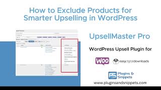 How to Exclude Products for Smarter Upselling in WordPress?