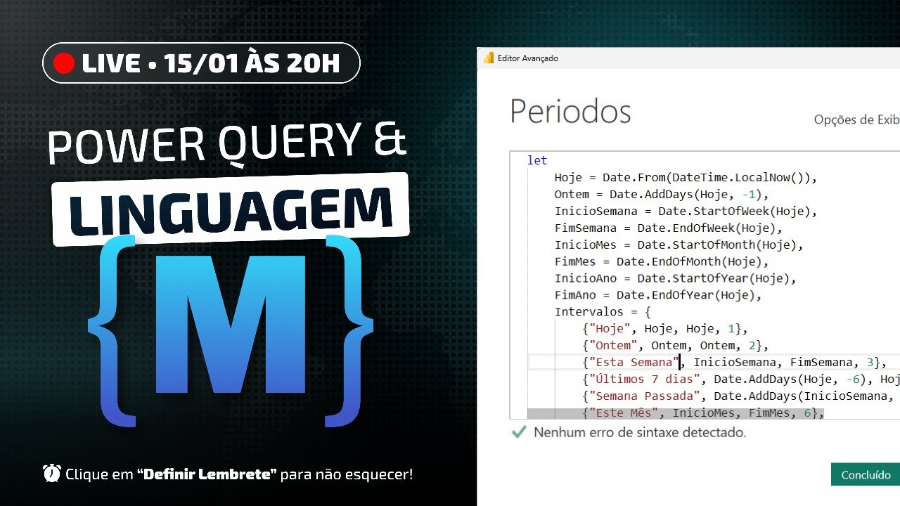 🔴 Power BI | Power Query e Linguagem M - YouTube