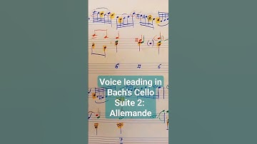 Compound melody in Bach #jsb #musictheory #analysis #counterpoint #cellosuite #shorts #bach