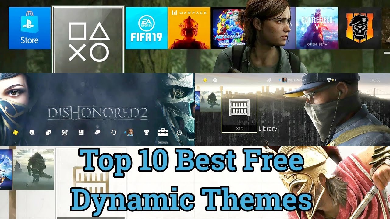 Top 10 Best PS4 FREE Dynamic THEMES You Might Not Know About - YouTube