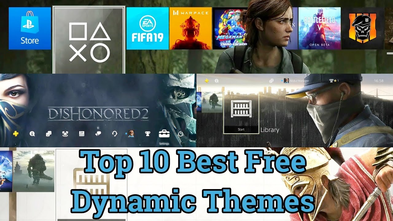 Top 10 Best PS4 FREE Dynamic THEMES You Not Know About - YouTube