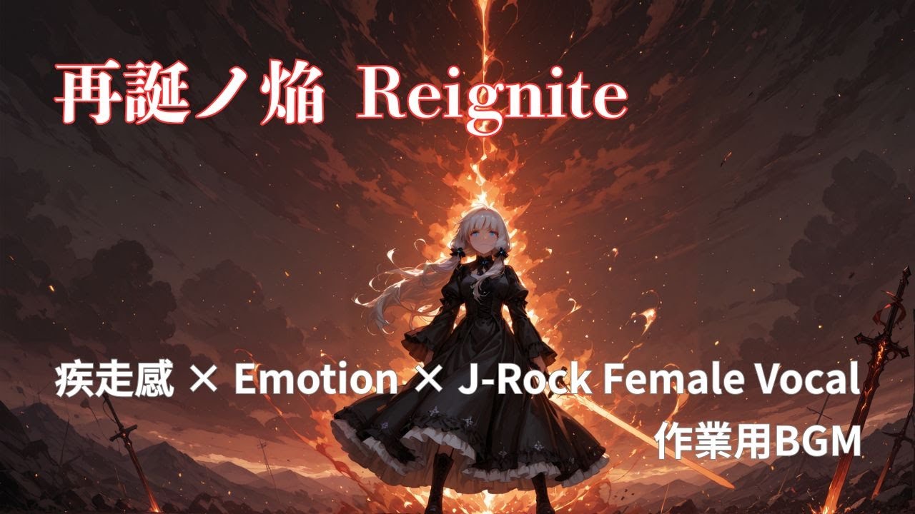 【Playlist】Reignite the Soul - 再誕ノ炎｜疾走感 × Emotion × J-Rock Female Vocal｜Anime OP風 BGM｜作業用BGM