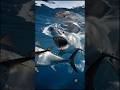 😱 One Chase. One Survivor. #SharkVsTuna #BluefinTuna #MakoShark #OceanPredators #MarineLife #shorts