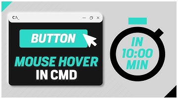 10 Min Challenge - How to make an advance button + Mouse Hover in CMD? | www.thebateam.org