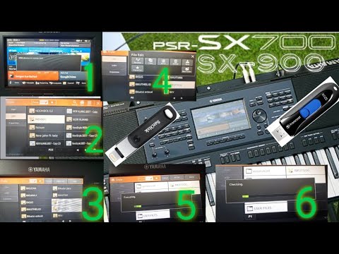 How to upload beats from Yamaha  SX-700 and SX-900 to your USB key and vice versa. (In few minutes)