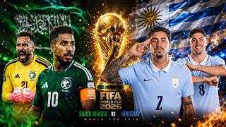 🔴 FIFA World Cup 2026 LIVE, Saudi Arabia 🇸🇦 vs Uruguay 🇺🇾 Watchalong, Match 15 Live #fifa2026
