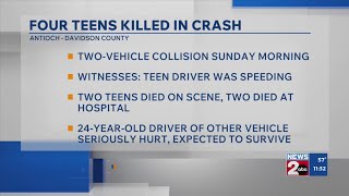 4 teens dead after high-speed crash in Antioch