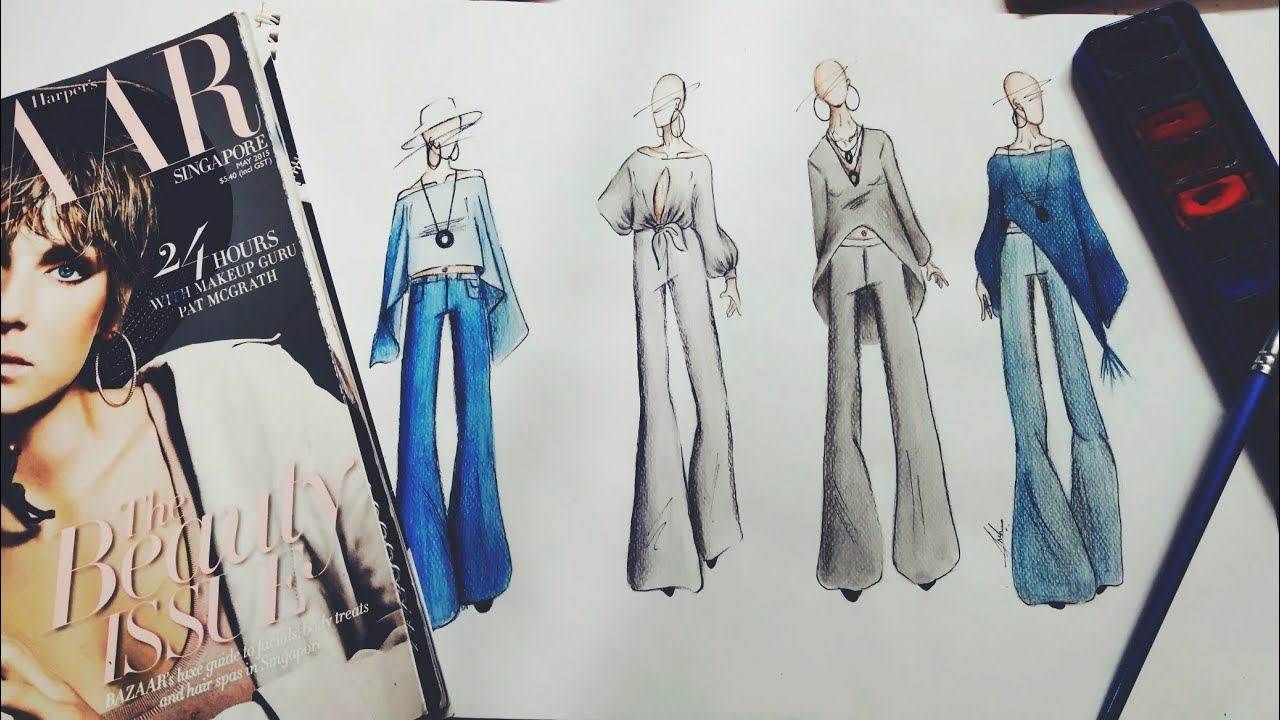 Fashion Illustration Tutorial For Beginners | By AG's Art - YouTube