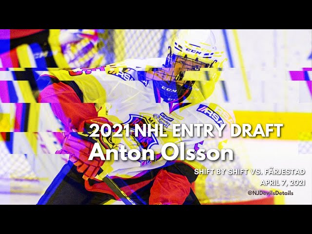 2021 NHL Draft | Anton Olsson (#56) Shift By Shift vs. Färjestad, April 7, 2021 class=