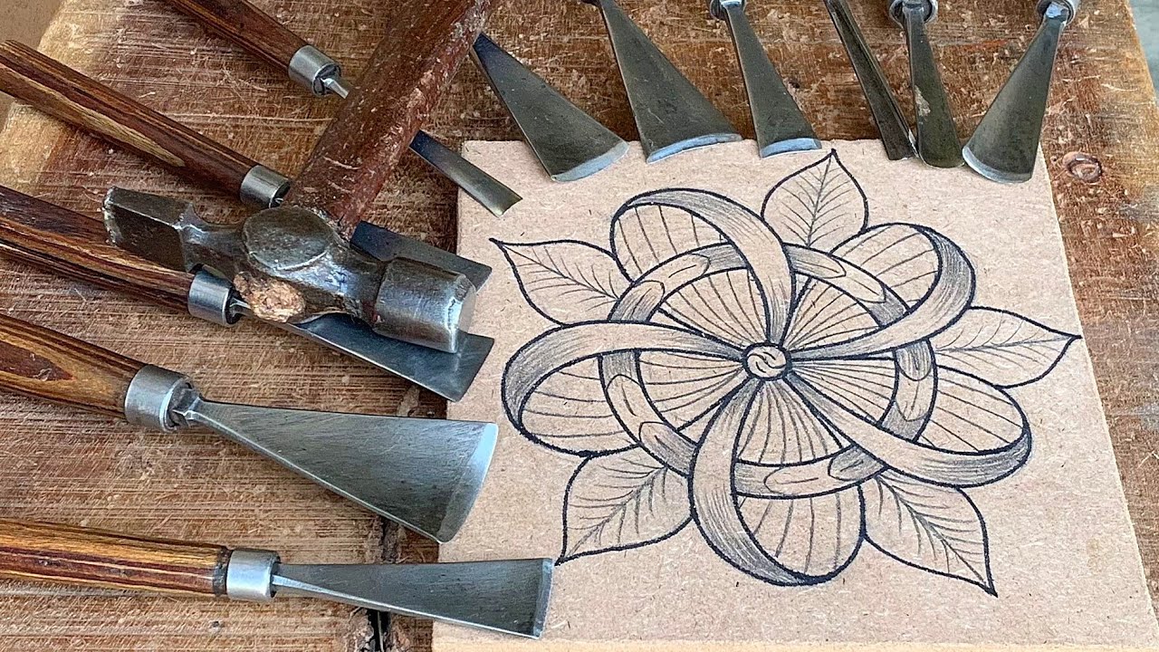 Unleash your creativity wood carving flower