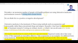 IELTS Cam 17 Essays Review Alternative Medicine Part 2