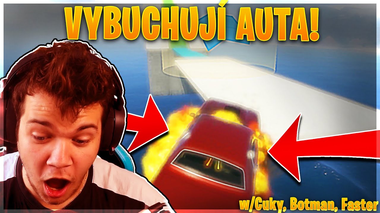 VYBUCHUJÍ PODE MNOU AUTA! | GTA SKILL TEST [MarweX&@Cuky2222&@BowTeaG&Faster]