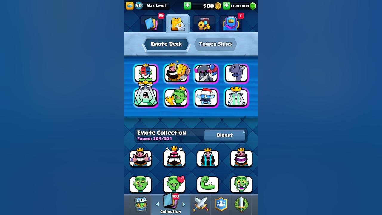 Rarest clash royale emotes! YouTube