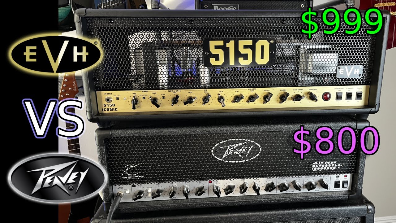 Can the Iconic BEAT the ICON?! - EVH 5150 ICONIC EL34 VS Peavey 6505+ || AMP Shootout