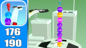 Stack Rider (IOS/Android) Gameplay Walkthrough All Levels (Level 176-190)