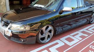 SAVEIRO SURF COM RODAS VOLCANO CONCEPT ARO 18   PNEUS 165/35/18   SUSPENSÃO ROSCA