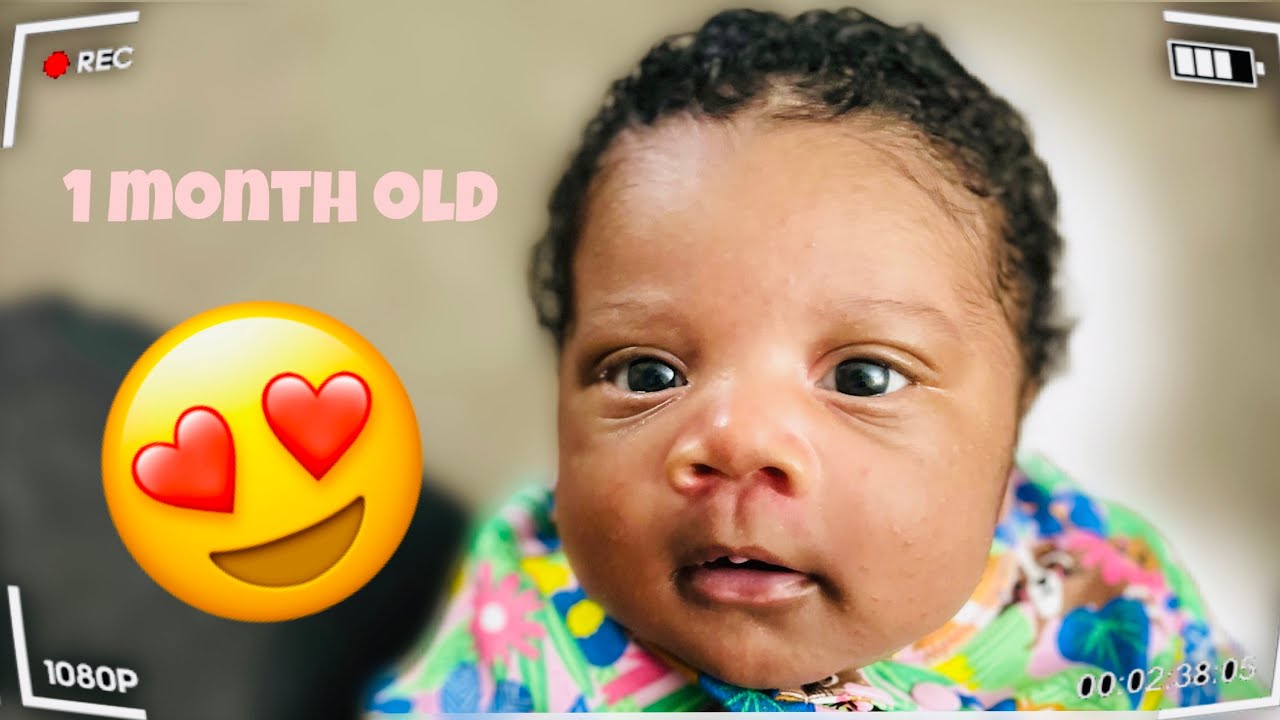 BABY GIRL 1 MONTH UPDATE *TIME IS FLYING* - YouTube