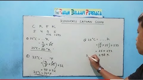 Konversi Satuan Suhu: Celsius, Reamur, Fahrenheit, Kelvin
