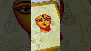Maa Durga Drawing 😍,  #art #drawing #trending #durgapuja