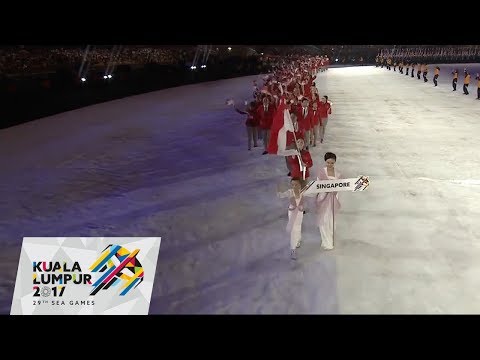 Opening Ceremony Parade of Athletes - Singapore | 29th SEA Games 2017