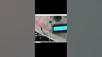 LED status on LM016 LCD using PIC16F877A. #electronics #microcontroller #circuit