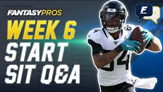 Live Week 6 Start/Sit + Lineup Advice with Kyle Yates (2020 Fantasy Football)