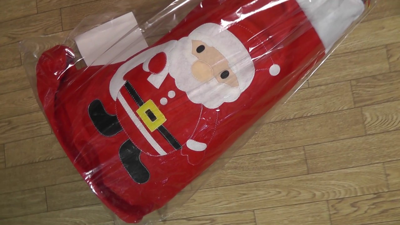 開封動画 種あかし 特大クリスマスブーツ 長靴 何を入れてプレゼントするかはあなた次第 サンタさん サンタクロース 刺繍あり Youtube