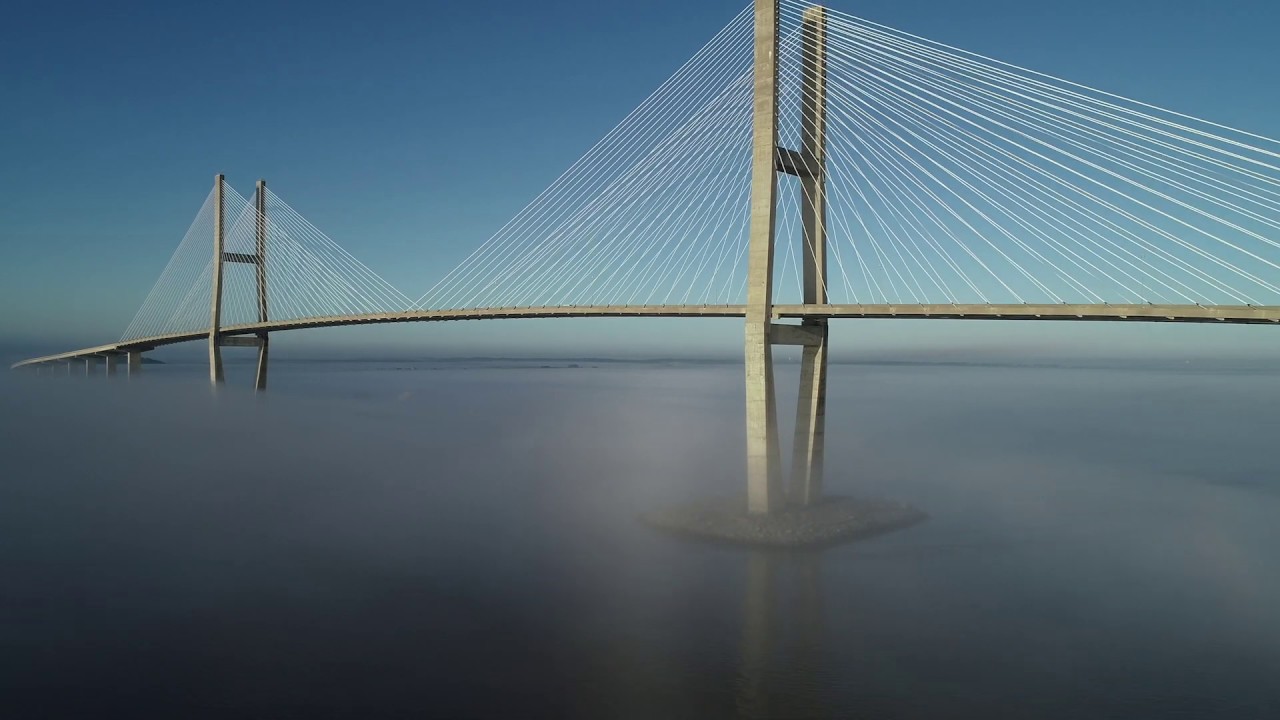Drone Video of Sidney Lanier Bridge
