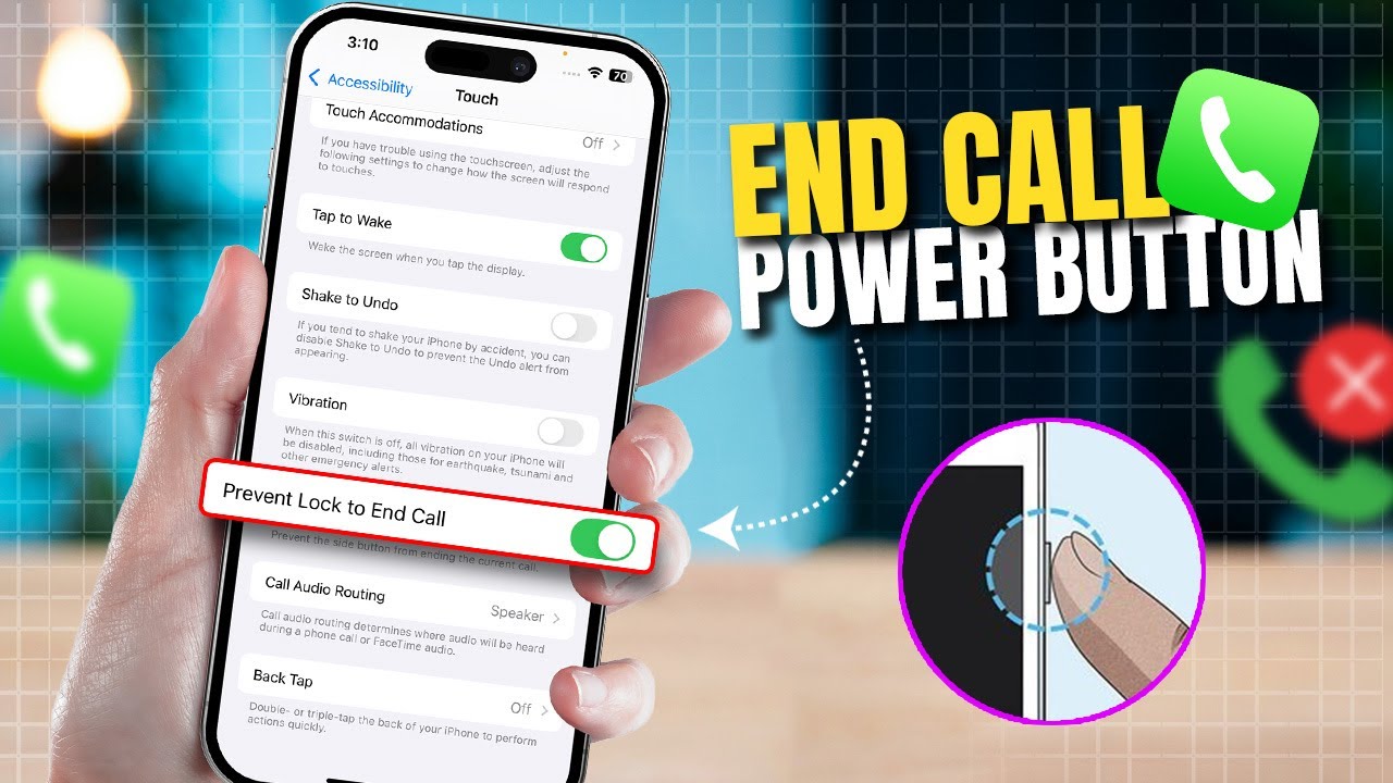 How to Prevent Ending Calls with the Power Button on iPhone | Disable ...