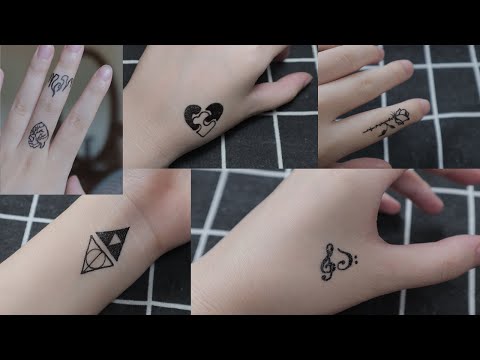 Video How to make a mini tattoo at home with pen- Những hình... - youtube