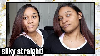 Straightening my THICK NATURAL Hair