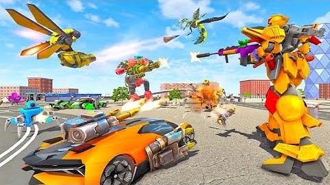 Wasp Robot Car Game:Robot Transforming Game