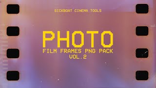 Photo Film Frames: 35mm PNG Film Borders Vol. 2 | Real 35mm Film Frame PNG