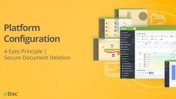 elDoc - Double Control for Document Deletion | Secure Setup |  Platform Administration & Settings