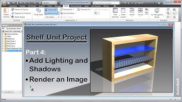 Inventor Shelf Unit Project - Part4 - How to Render an Image