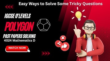 Polygons | CAIE Past Papers | 4024 O