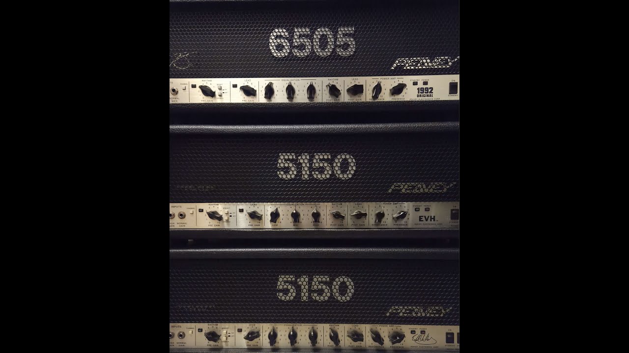 Peavey 5150 Block Letter VS Pevey 6505 1992 Original VS Peavey 5150 ...