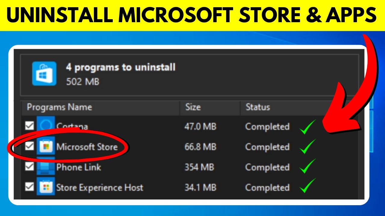 How To Uninstall Microsoft Store Apps