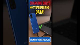Fix Samsung A21s Charging Only Problem | USB Data Transfer Not Working Solution