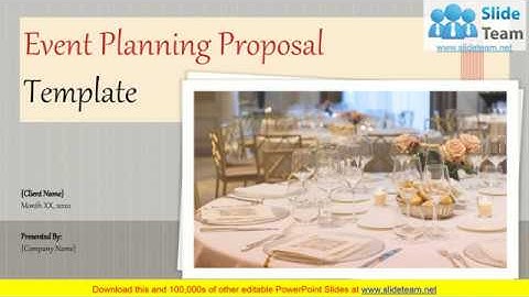 Event Planning Proposal Template PowerPoint Presentation Slides