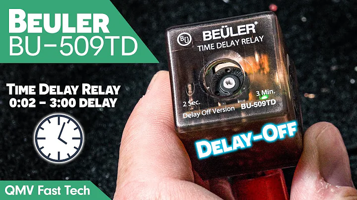 Beuler BU-509TD Time Delay Relay -  0:02 Seconds to 3:00 Minutes - Delay Off