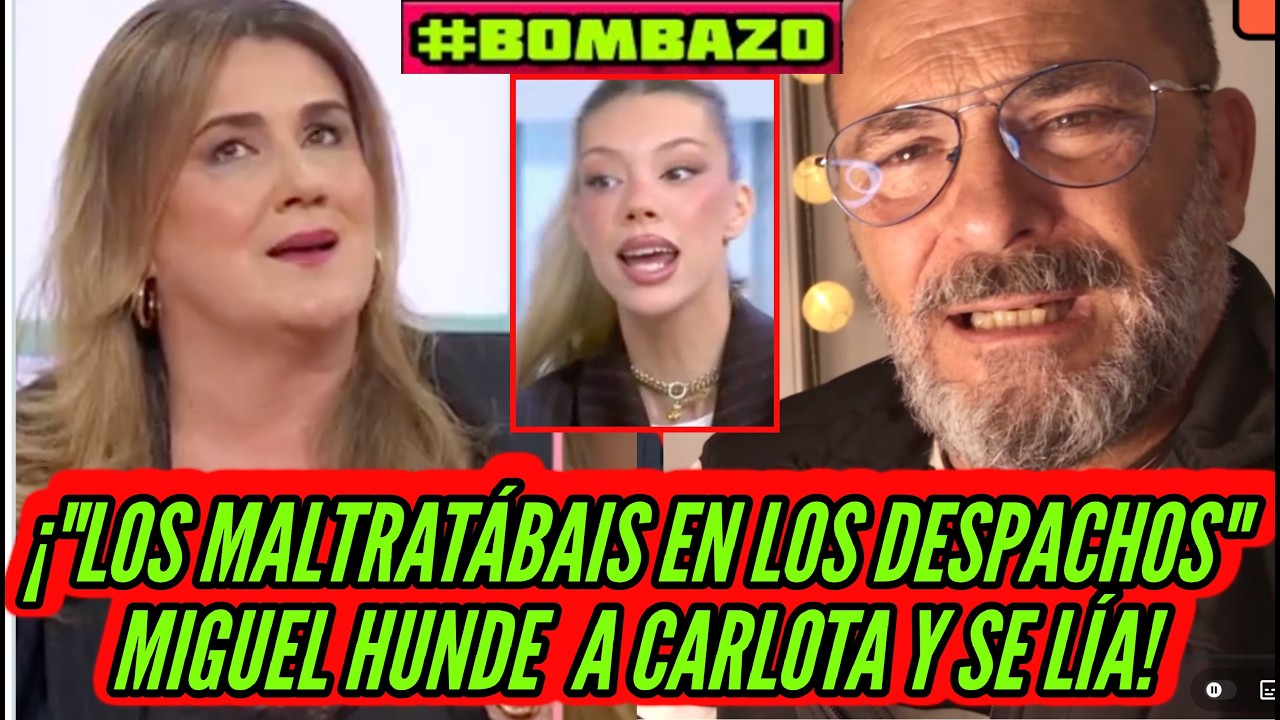 💥​¡MIGUEL TEMPRANO FILTRA EL PEOR ESCÁNDALO! DE CARLOTA CORREDERA REVIENTA A ALEJANDRA RUBIO EN TVE