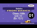 📊 Class 10 Maths Chapter 13 – Statistics | NCERT | Ex : 13.1 (Mean)