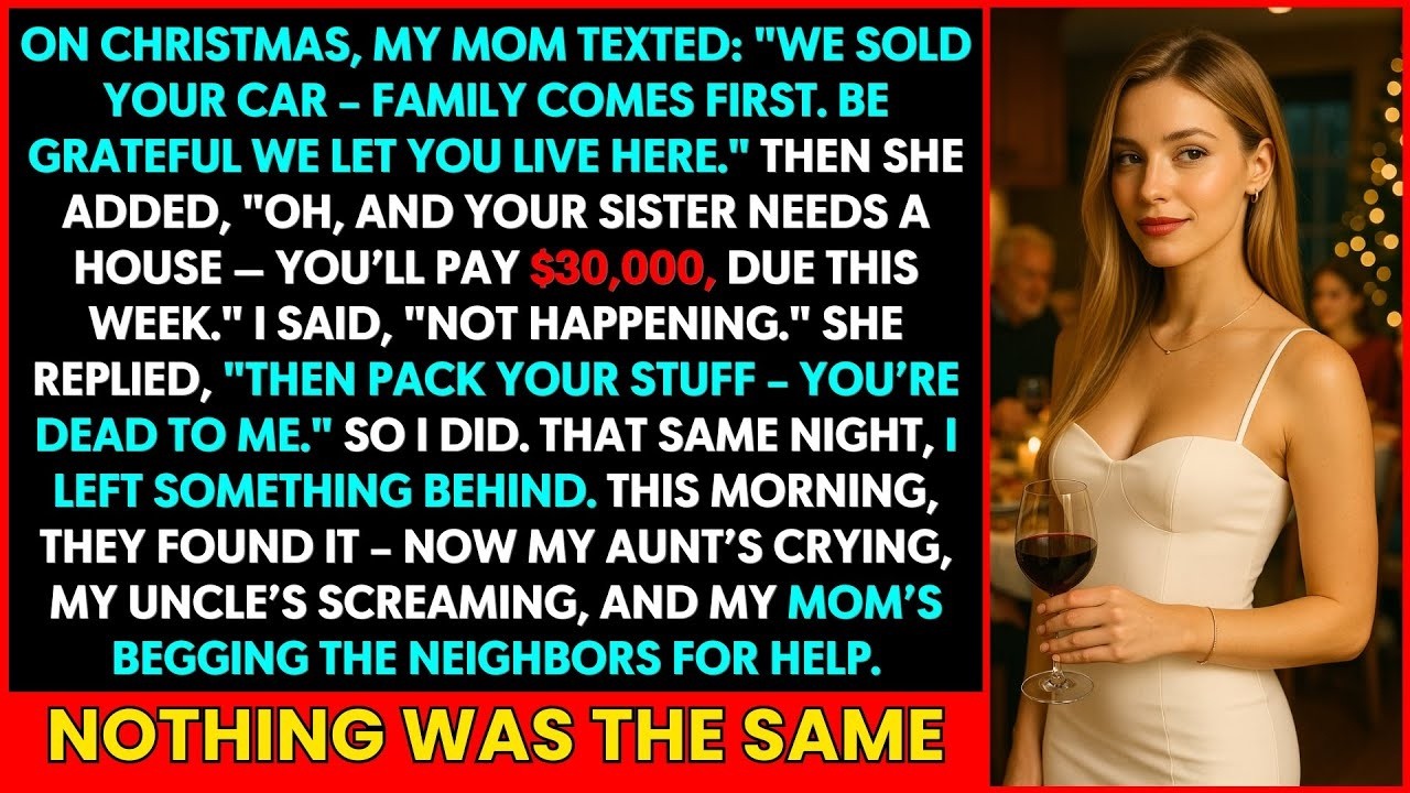 On Christmas, My Mom Texted: ‘We Sold Your Car – Family Comes First. Be Grateful for…’