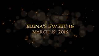 Sweet 16 Motion Monogram Design
